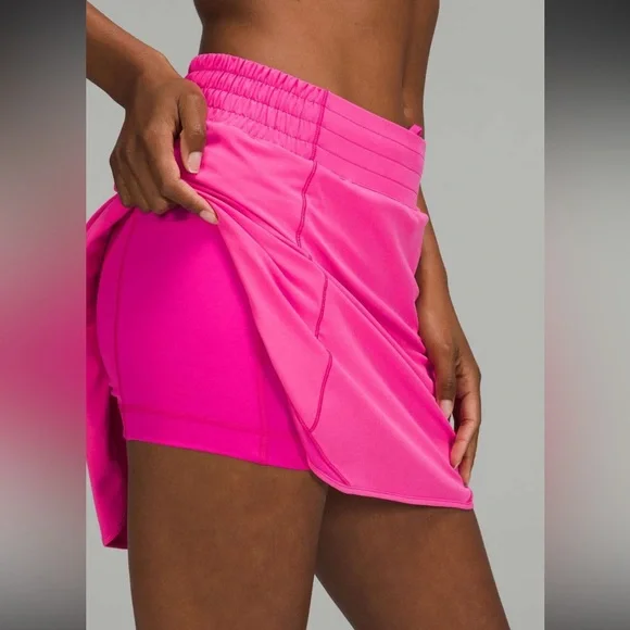 Size 8 Lululemon Hotty Hot High Rise Skirt, sonic pink - Picture 3 of 7